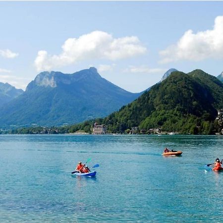 Lac Annecy Plage Privee, Duplex Baie Des Voiles Duingt Exteriör bild