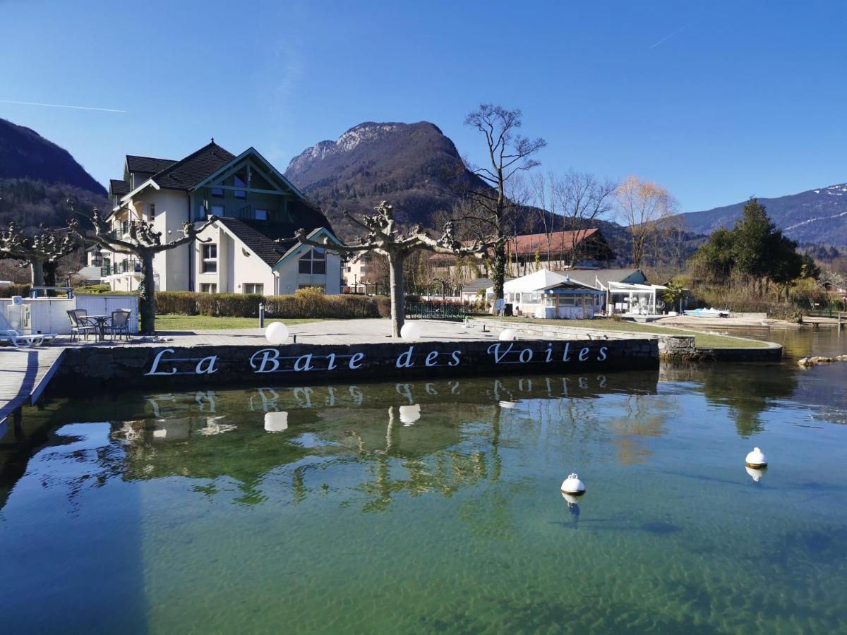 Lac Annecy Plage Privee, Duplex Baie Des Voiles Duingt Exteriör bild
