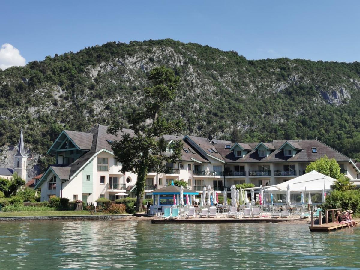Lac Annecy Plage Privee, Duplex Baie Des Voiles Duingt Exteriör bild