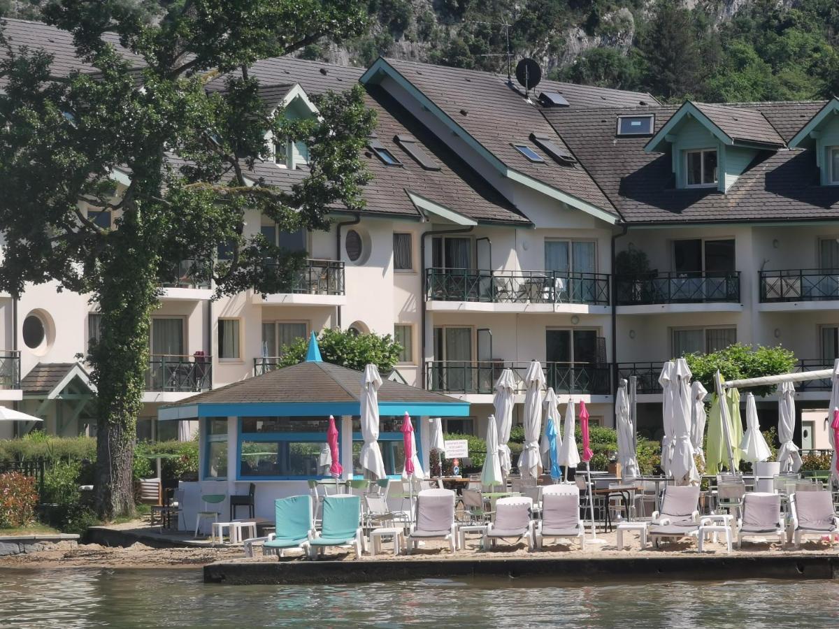 Lac Annecy Plage Privee, Duplex Baie Des Voiles Duingt Exteriör bild