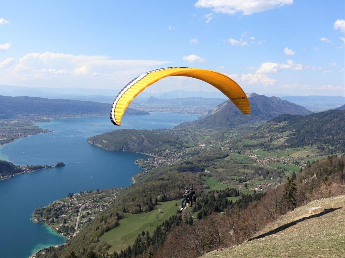 Lac Annecy Plage Privee, Duplex Baie Des Voiles Duingt Exteriör bild