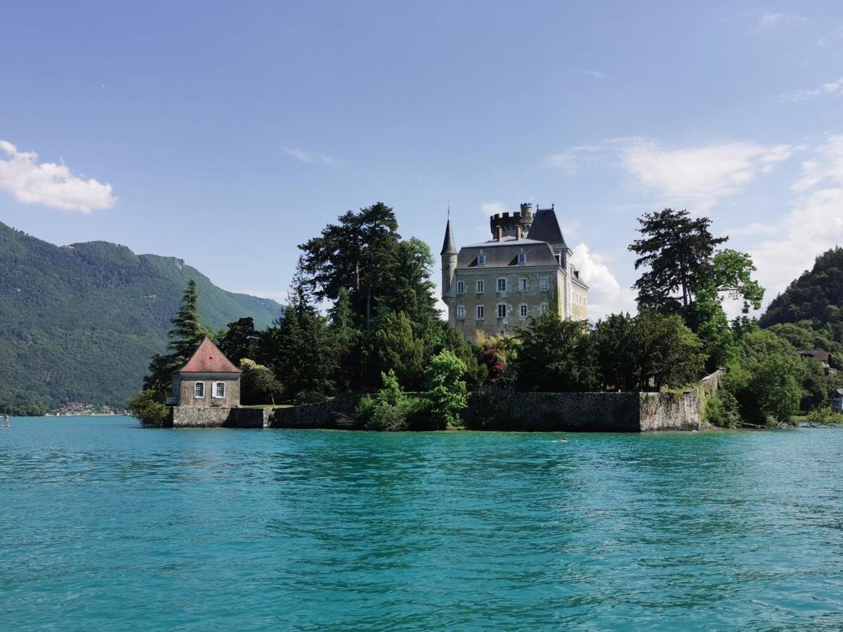 Lac Annecy Plage Privee, Duplex Baie Des Voiles Duingt Exteriör bild